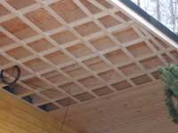 Detail von Kiefer outdoor soffits